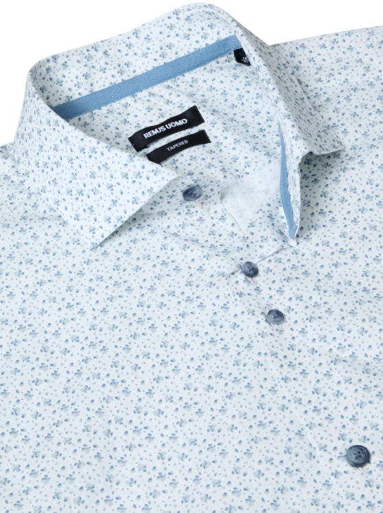 Remus Uomo – Blue/White – Long Sleeve Shirt