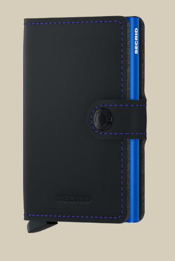 Secrid – Miniwallet Matte – Black and Blue