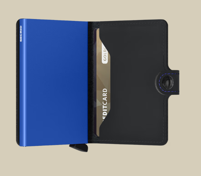 Secrid – Miniwallet Matte – Black and Blue