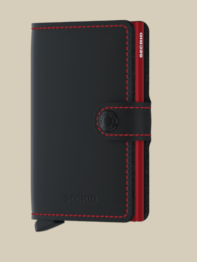 Secrid – Miniwallet Matte – Black and Red