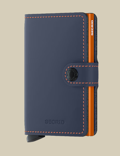 Secrid – Miniwallet Matte – Nightblue and Orange