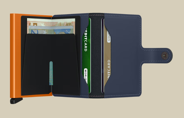 Secrid – Miniwallet Matte – Nightblue and Orange