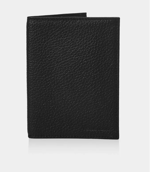 Remus Uomo – Black Leather Passport Wallet