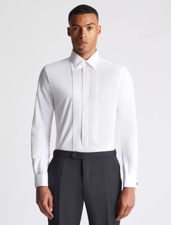 Remus Uomo – Parker – White – Long Sleeve Formal Shirt