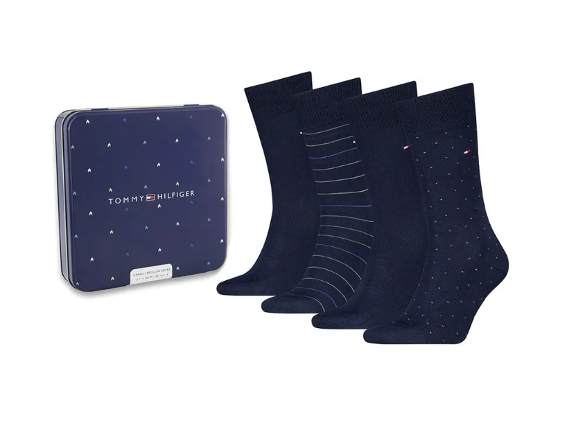 Tommy Hilfiger – 4-Pack – Navy -  Socks Gift Box