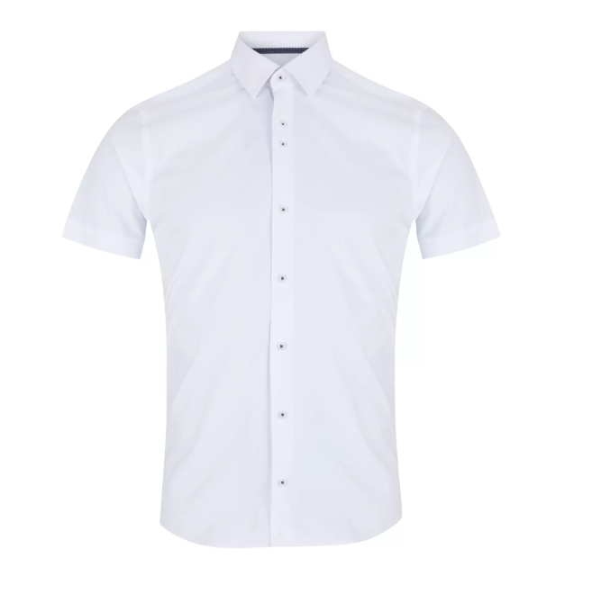 Remus Uomo – Seville – White – Short Sleeve Shirt