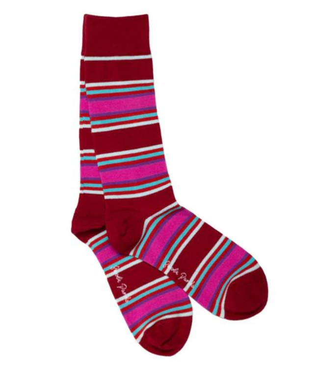 Swole Panda Stripy Socks