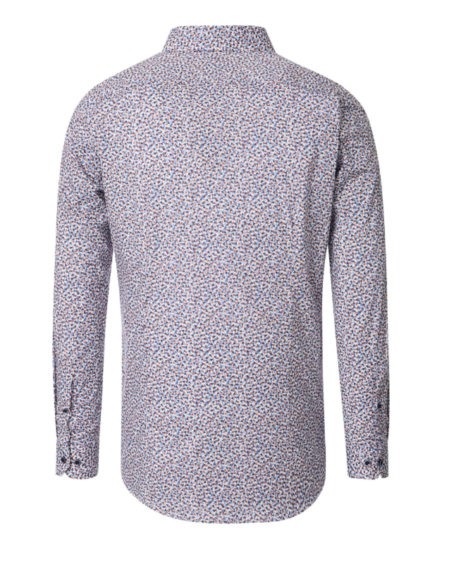 Venti – Body Fit – Striped Long Sleeve Shirt