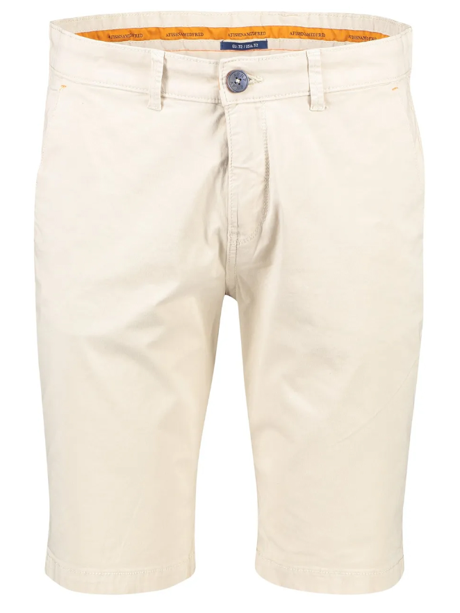 A Fish Named Fred – Slim Fit Bermuda Shorts – Beige