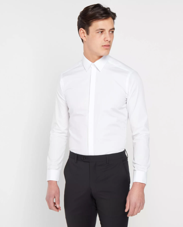Remus Uomo – Rome – White – Long Sleeve Formal Shirt
