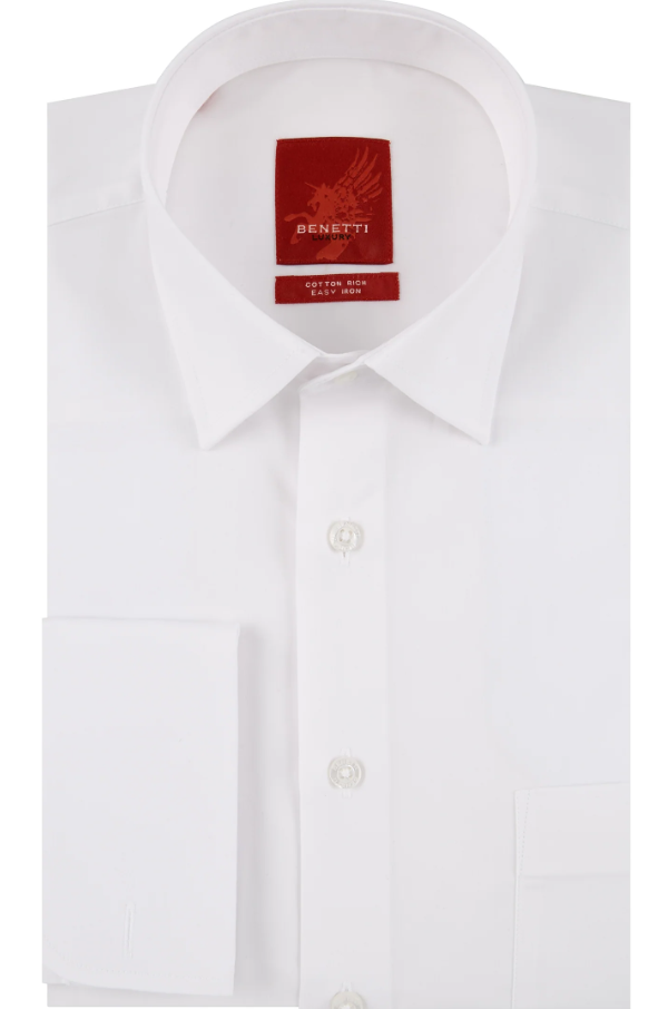 Benetti – White - Long Sleeve Shirt
