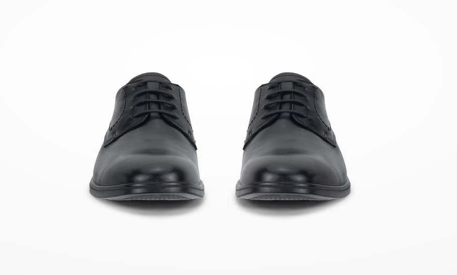 Melbourne – Black Leather Derby Shoes