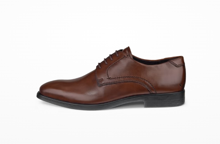 Melbourne – Brown Leather Derby Shoes