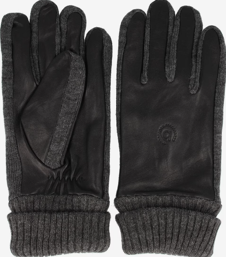 Bugatti Leather Knit Gloves