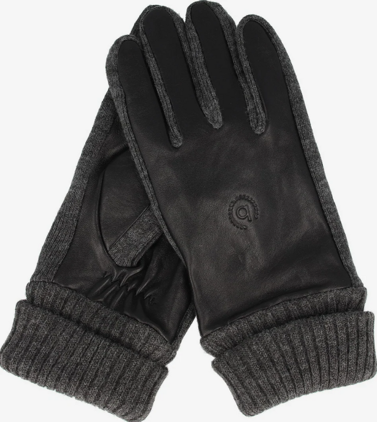 Bugatti Leather Knit Gloves