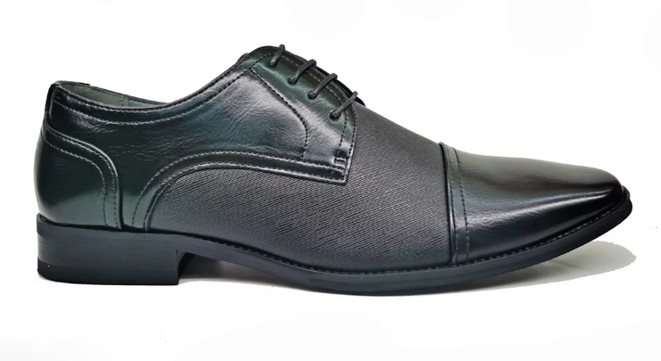 Amsterdam – Classic Fit – Black/Oak/Cognac – Formal Dress Shoe
