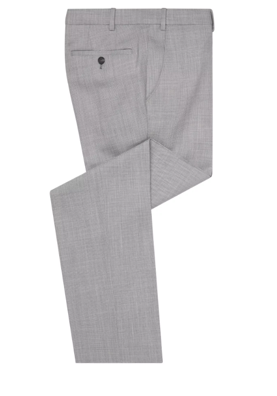 Remus Uomo – Tapered Fit – Sky Blue – Palucci Micro Houndstooth Trousers