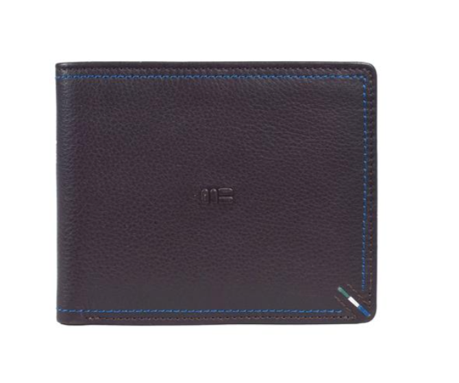 Hamburg Line – 11797 – Genuine Leather Wallet (Black / Brown)