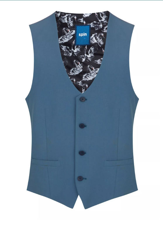 Spin – X-Slim Fit – Blue – Cruz Waistcoat