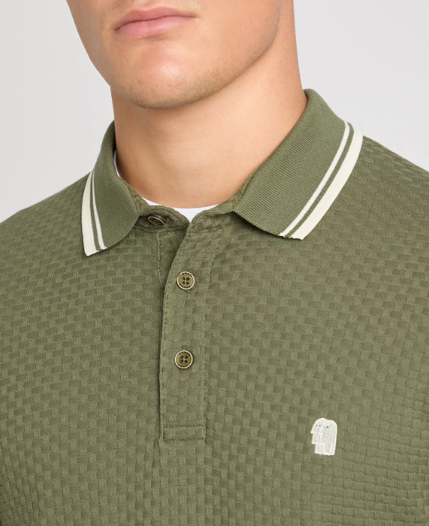 Remus Uomo – Long Sleeve Cotton Polo Shirt