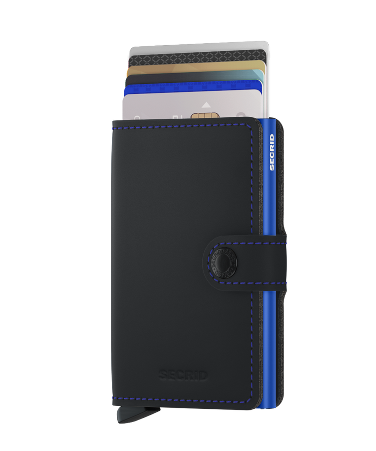 Secrid Miniwallet Matte Black Blue