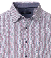 Casa Moda – Casual Fit – Printed Poplin Shirt