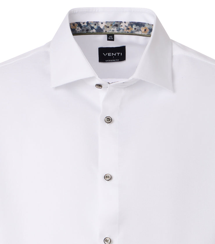 Venti – Modern Fit – Structured Cotton Business Shirt