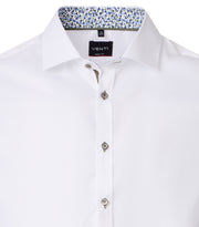 Venti – Body Fit – White – Twill Business Shirt