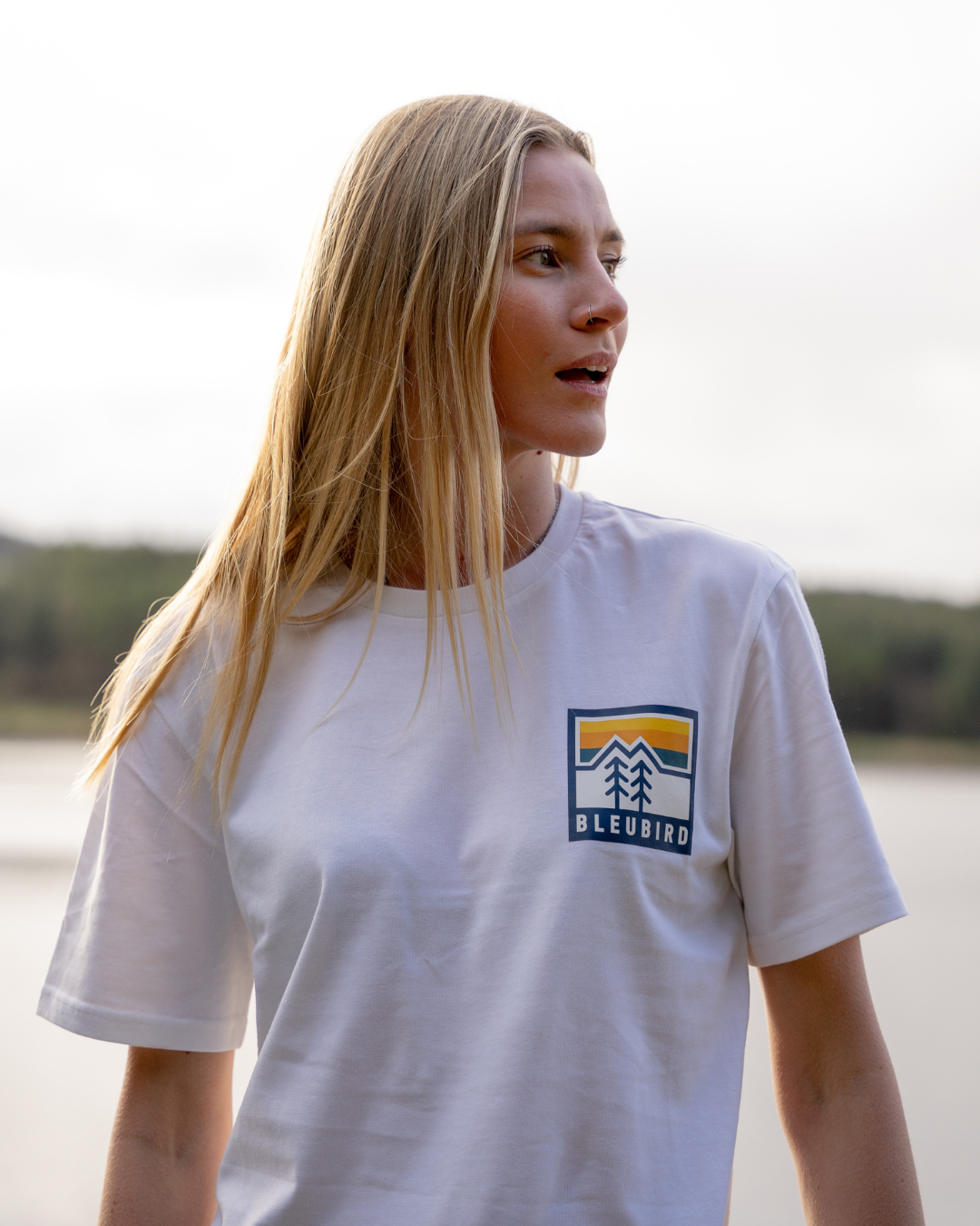 Bleubird Wilder Collection Field Tee – White
