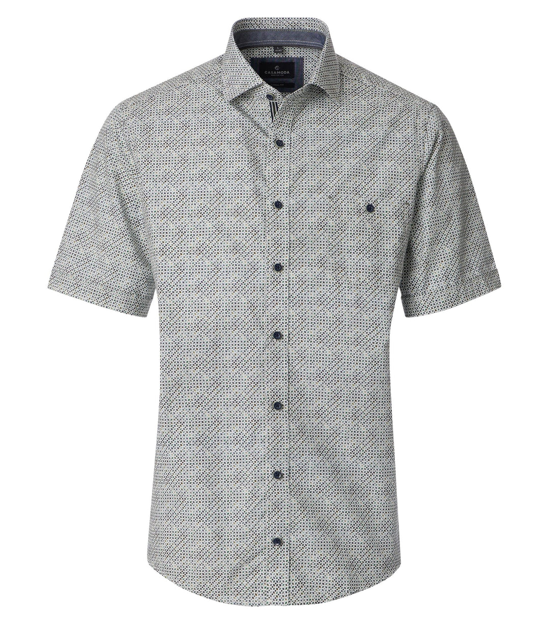 CASAMODA – Casual Fit – Printed Shirt – Short Sleeve