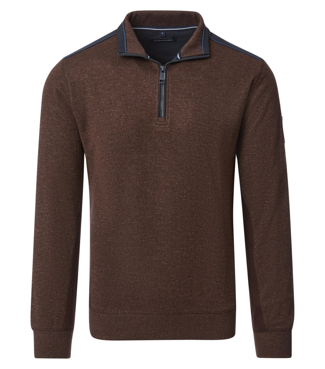 Casa Moda - Troyer - Regular Fit - Half Zip Jumper