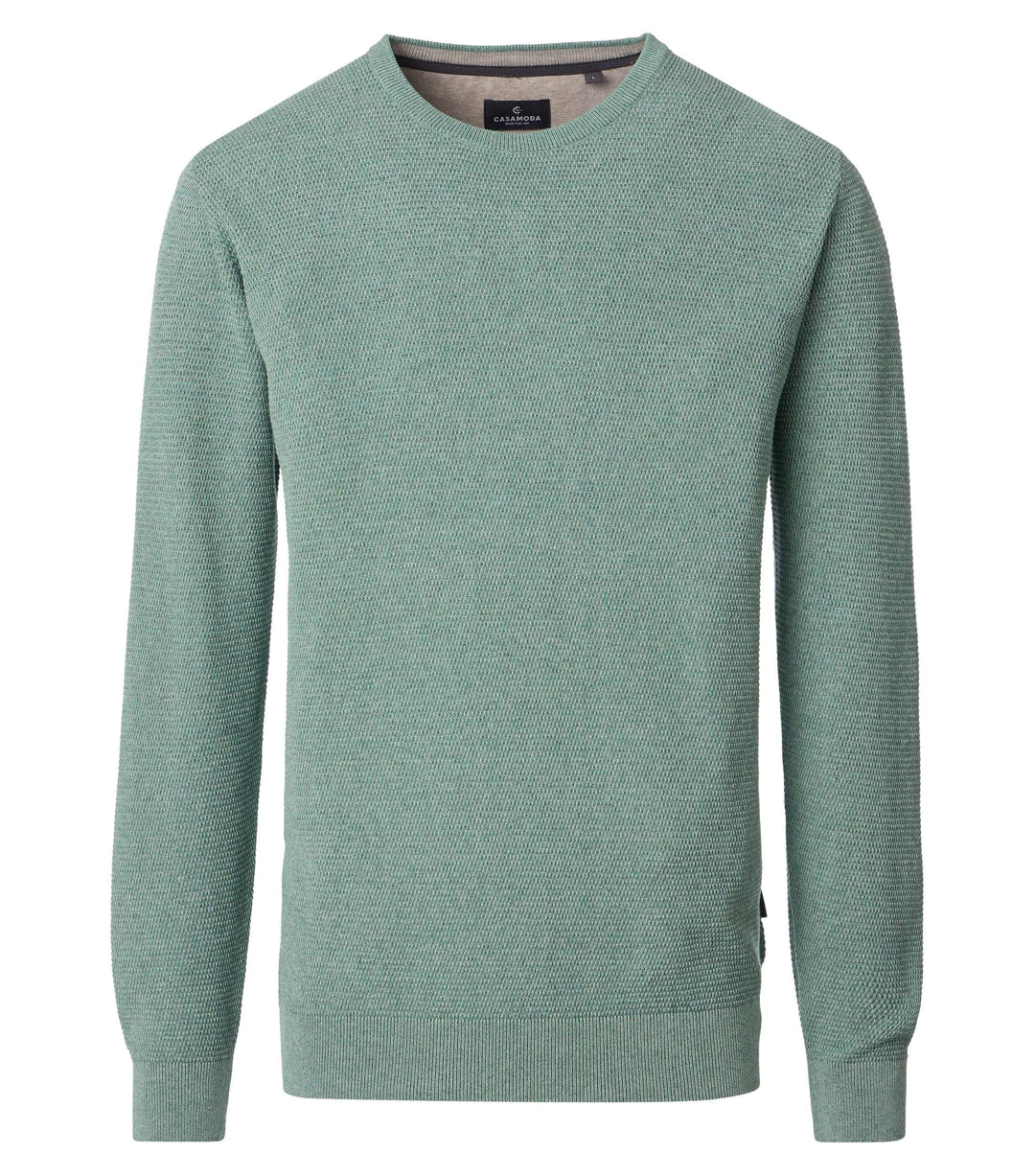 CASAMODA – Crew Neck Pullover - Green
