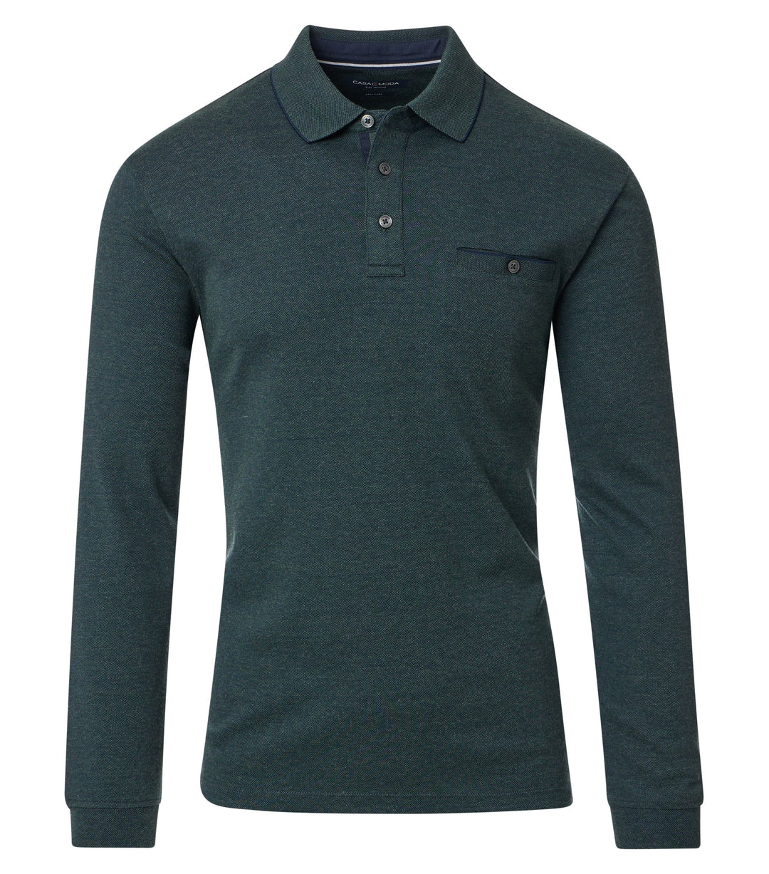Casa Moda Long Sleeve Polo Shirt