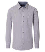 Casa Moda – Casual Fit – Printed Poplin Shirt