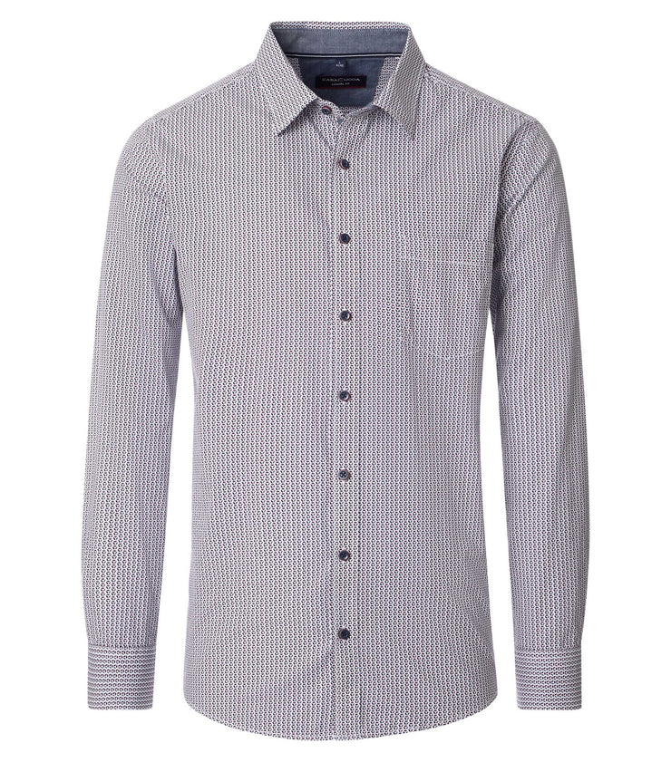 Casa Moda – Casual Fit – Printed Poplin Shirt