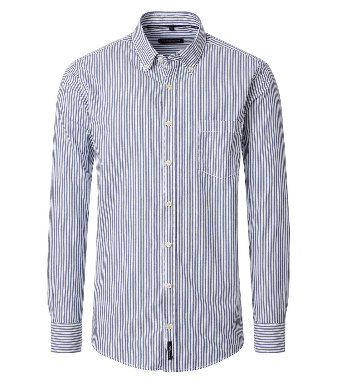 Casa Moda – Casual Fit – Blue – Striped Oxford Shirt