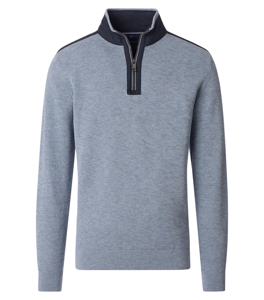 Casa Moda – Regular Fit – Troposphere  – Half-Zip Cotton Sweater