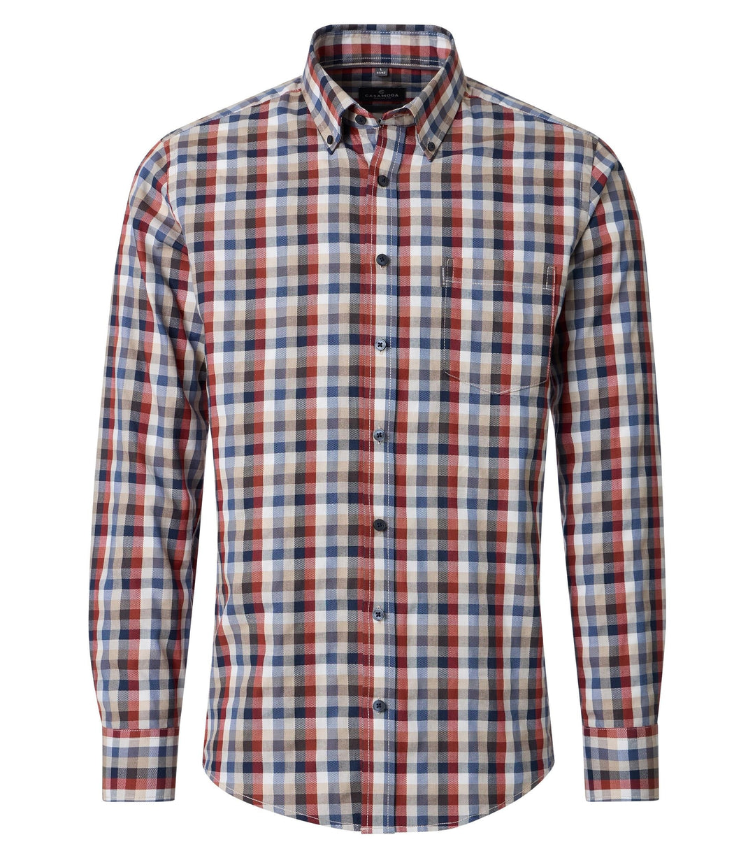 Casual Fit Checked Shirt