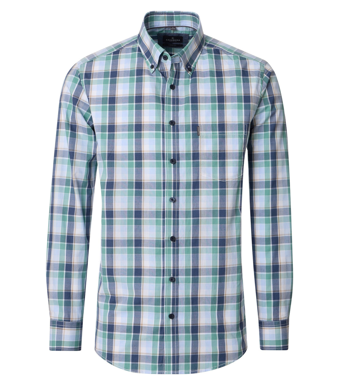 CASAMODA – Casual Fit – Printed Poplin Shirt