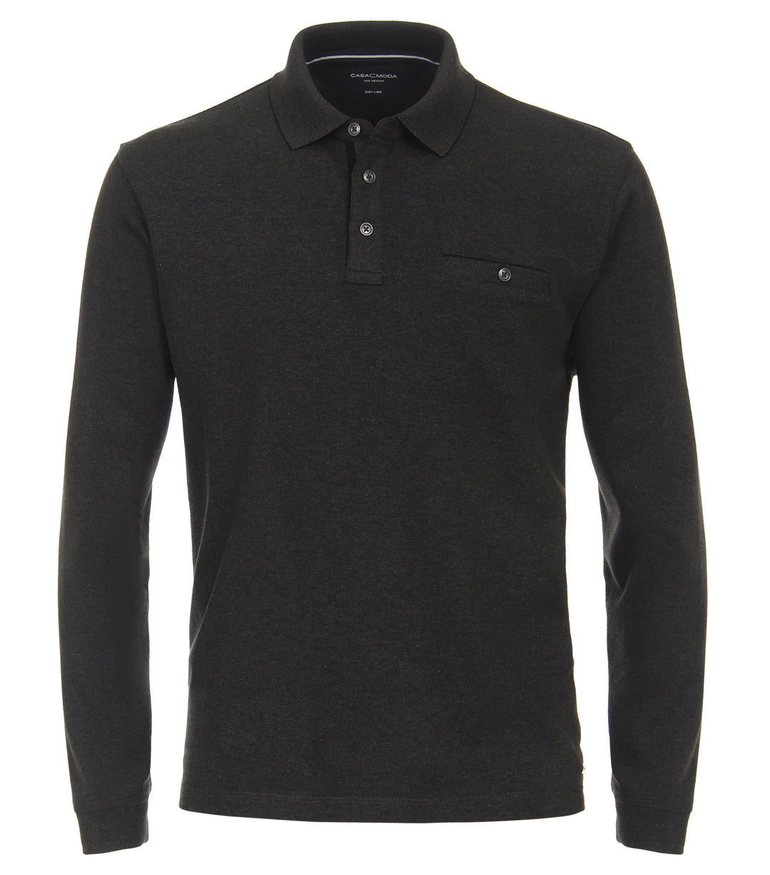 Casa Moda Long Sleeve Polo Shirt