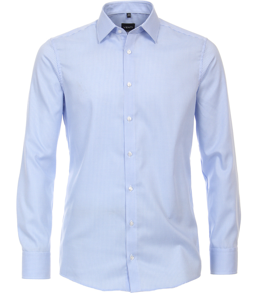 Venti – Modern Fit – Checked Cotton Business Shirt