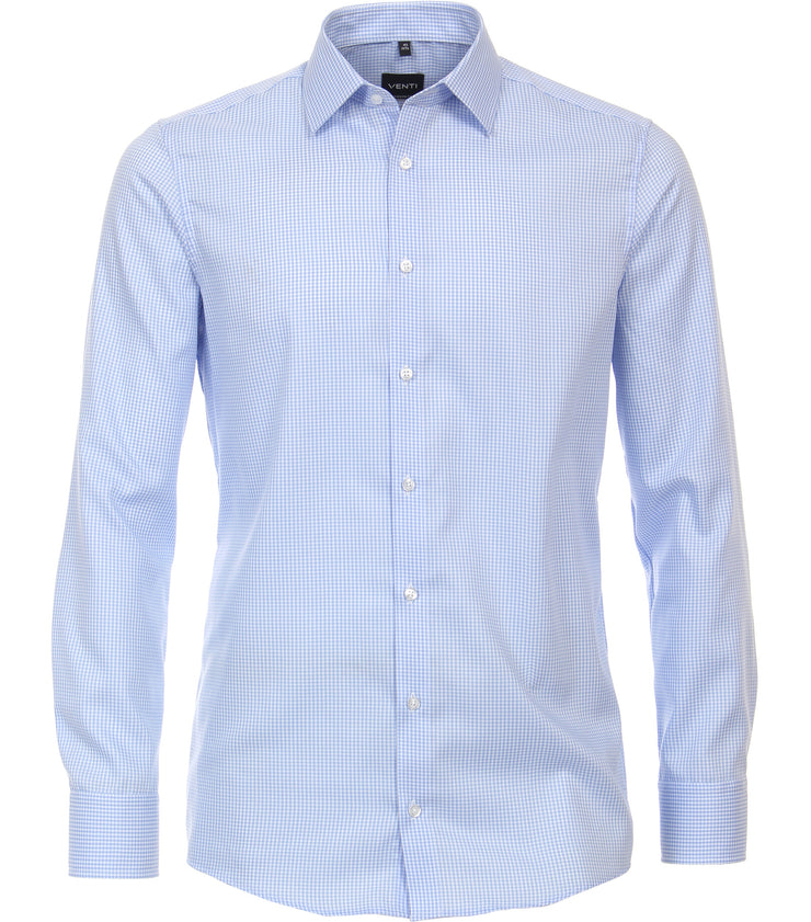 Venti – Modern Fit – Checked Cotton Business Shirt