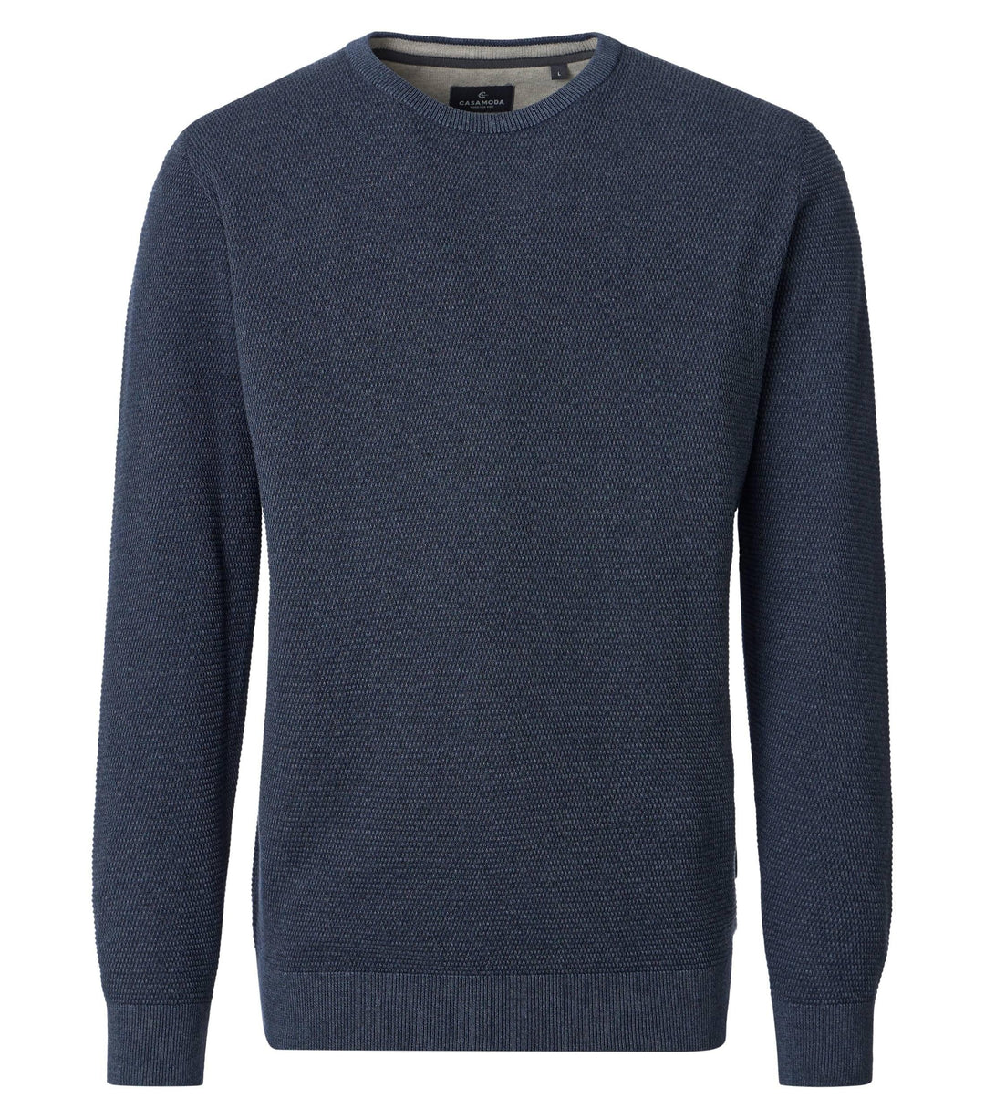 CASAMODA – Crew Neck Pullover - Navy