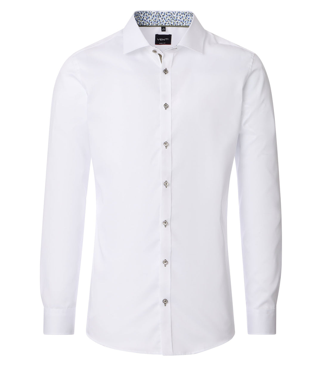 Venti – Body Fit – White – Twill Business Shirt