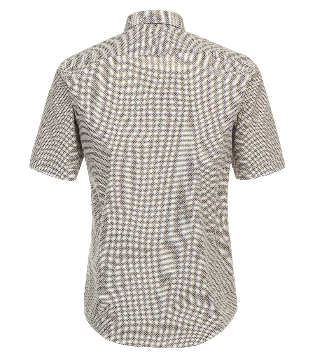 Casa Moda – Casual Fit Short Sleeve Printed Shirt – Anthracite