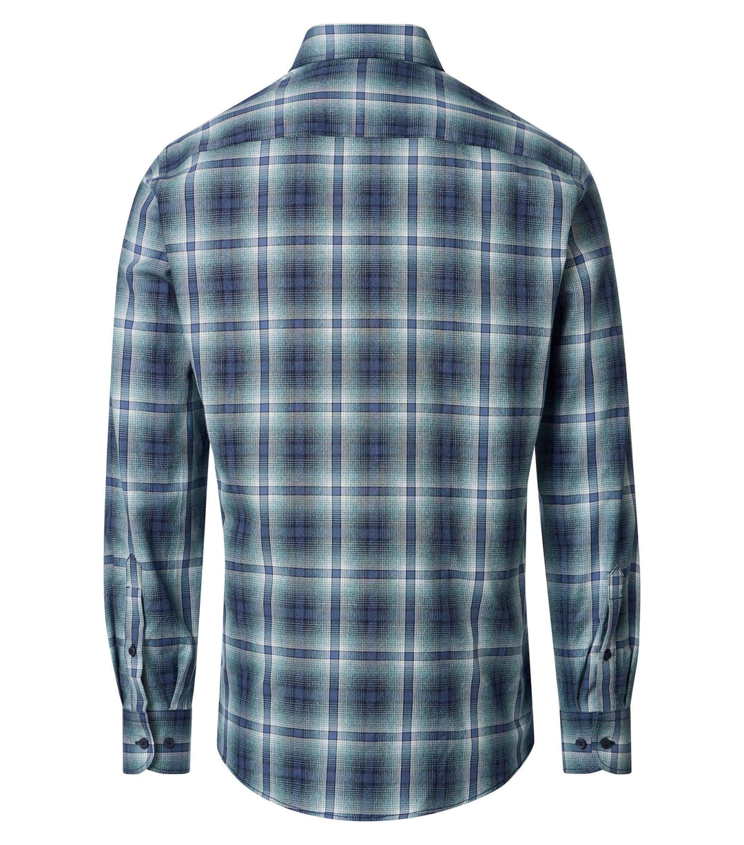 Casa Moda – Petrol - Check Long Sleeve Shirt
