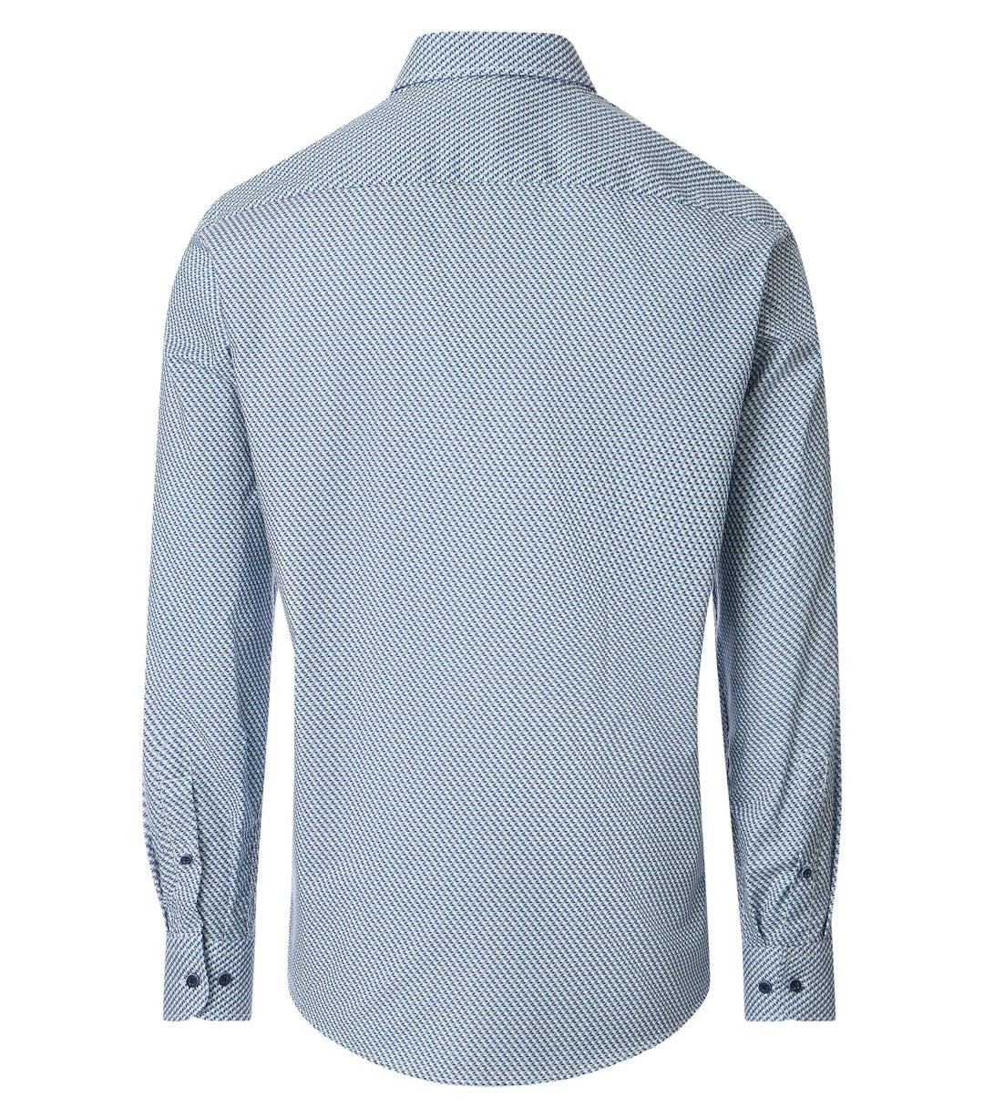 Casa Moda – Blue - Pattern Long Sleeve Shirt