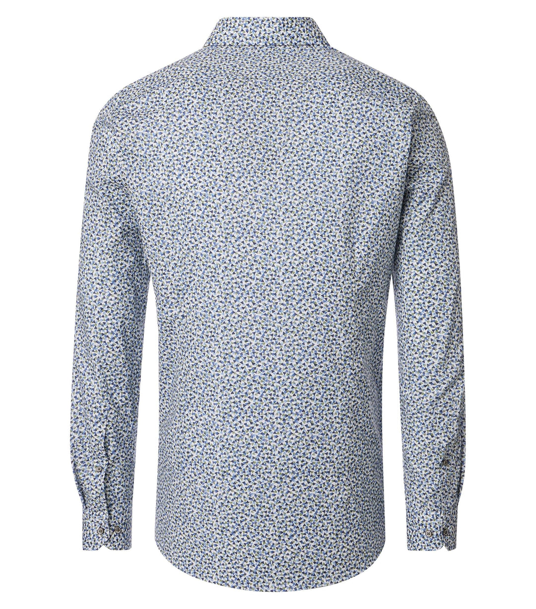 Venti – Body Fit – Printed Cotton Stretch Business Shirt