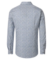 Venti – Body Fit – Printed Cotton Stretch Business Shirt