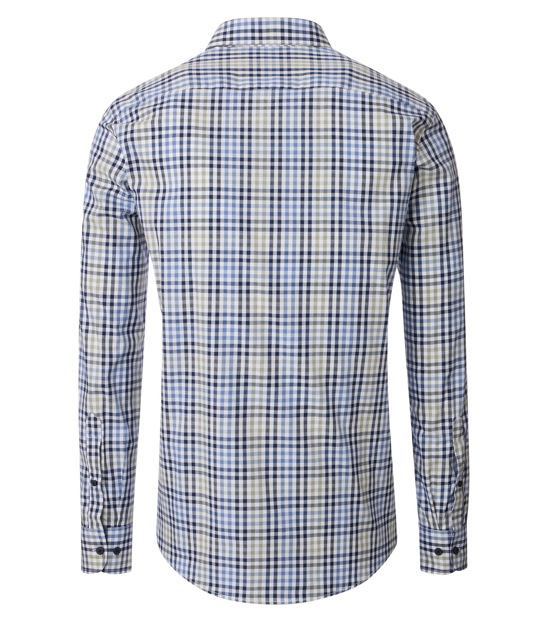 Casa Moda – Casual Fit – Checked Long Sleeve Oxford Shirt